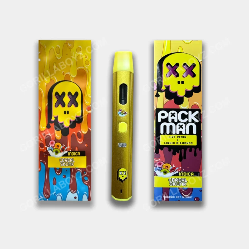 PACKMAN CEREAL SKUNK EMPTY DISPOSABLE CARTS (NO OIL)